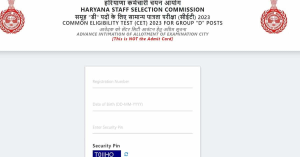 HSSC Group D Exam City Information